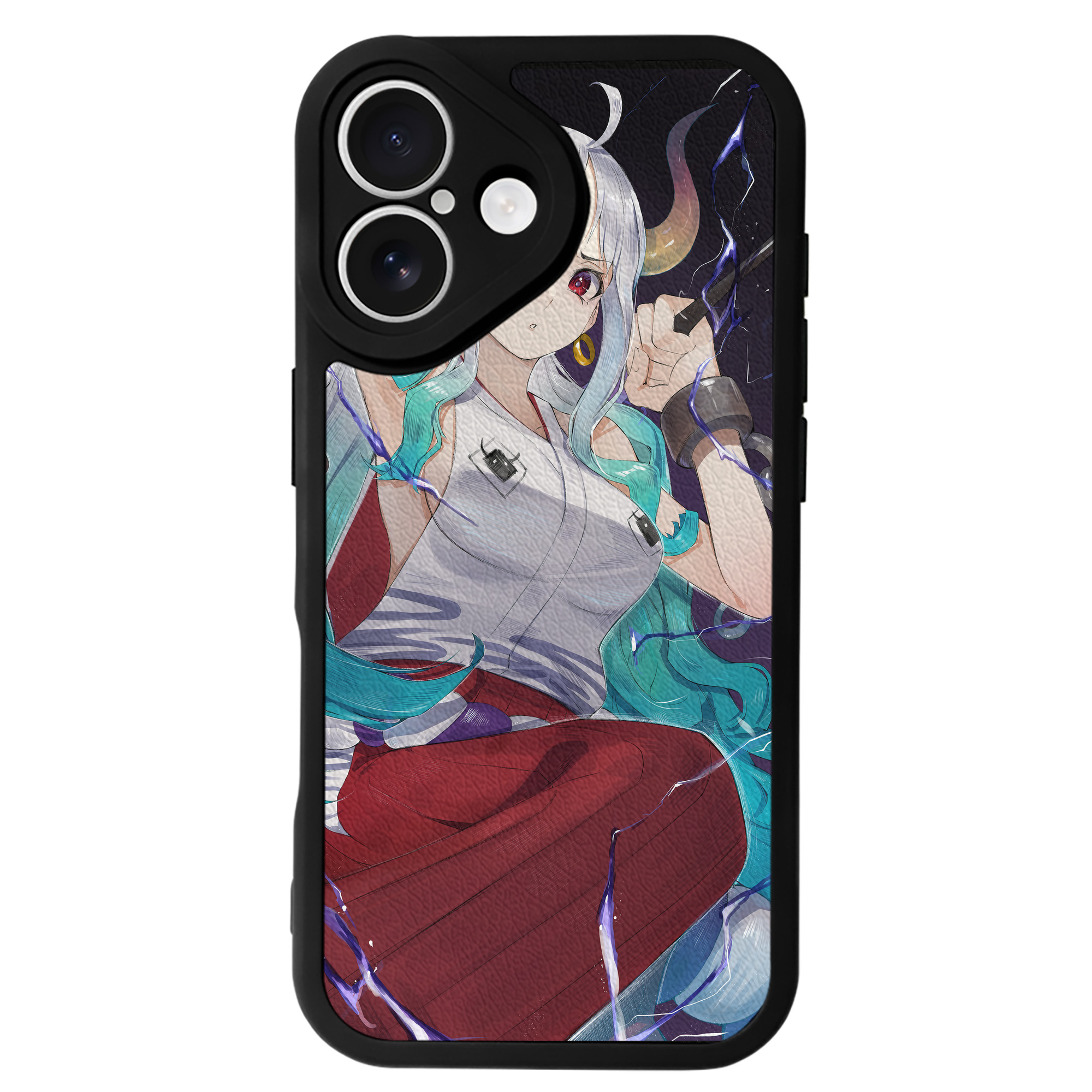 （画像用） ワンピース ONE PIECE 【iPhone 16シリーズ対応】シリコンスマホケース（レザー調） 材質：シリコン